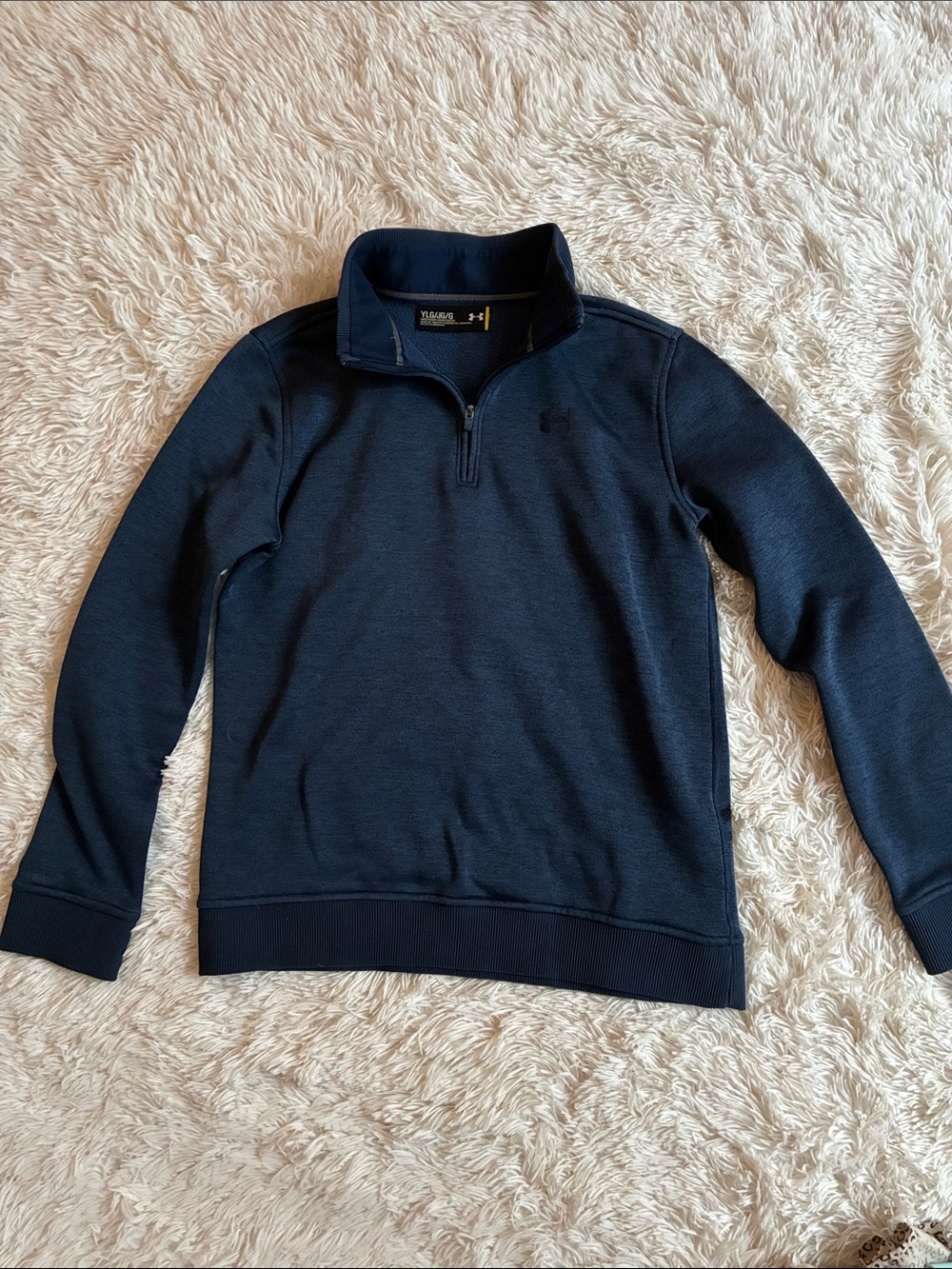 Under Armour Youth Large Dark Navy Quarter-Zip Sweater